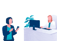 Computer Share Sticker by Doctolib