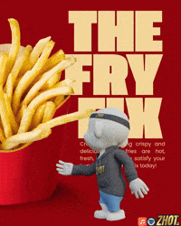 French Fries GIF by Zhot