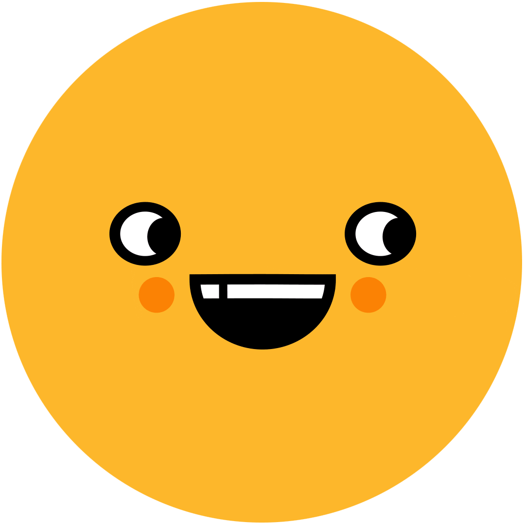 Happy Smiley Face Sticker by Oh Hi Co.