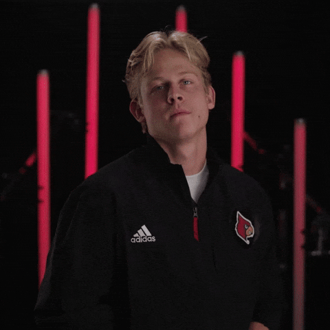 Go Cards Swimming GIF by Louisville Cardinals