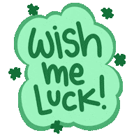 Nervous Wish Me Luck Sticker by Demic