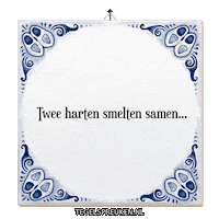 Hart Geluk Sticker by Tegelspreuken.nl