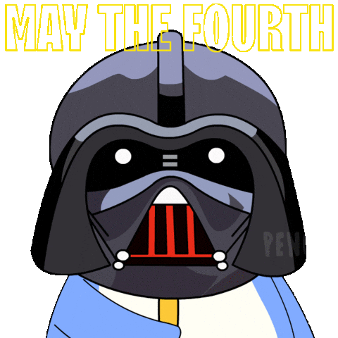 May The Fourth Be With You Star Wars Day Sticker by Pudgy Penguins