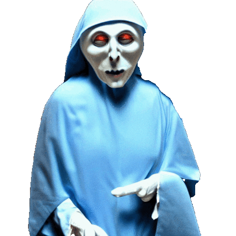 transgreaser halloween blue scary ghost Sticker