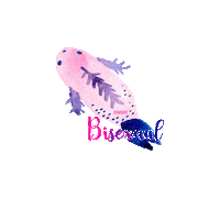 Kamiraii pink blue purple lgbtq Sticker