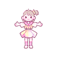 Girl Spin Sticker