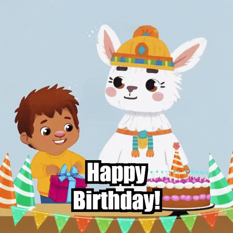 Happy Birthday Party GIF by Llamaozi