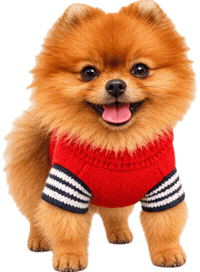 Pomeranian Pom Sticker by MISTER WOOF
