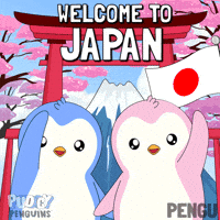 Mount Fuji Travel GIF by Pudgy Penguins