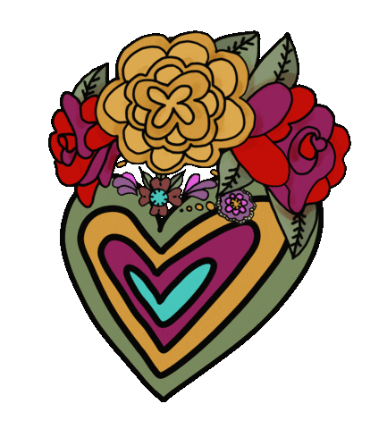pifelv giphyupload love heart flowers Sticker