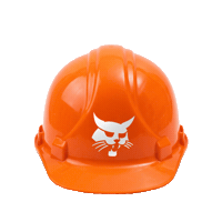 Construction Helmet Sticker by Bobcat Company