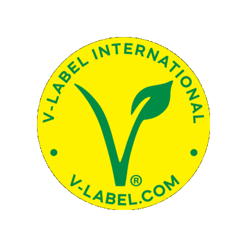 vlabel giphyupload vegan vegan logo vegan product Sticker
