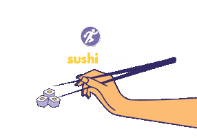 Sushi Takeaway Sticker by GoGetters®