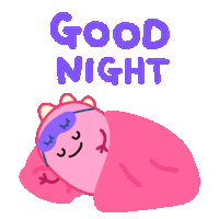 Tired Good Night Sticker by DINOSALLY