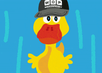 walkonproject bye monday duck homer GIF