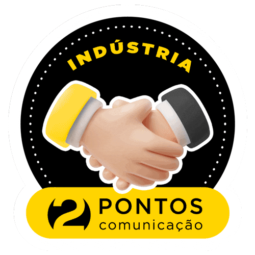 2pontoscomunicacao giphyupload 2p indústria fábrica Sticker