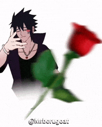 Sasuke Uchiha Rose GIF