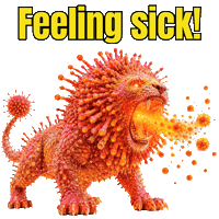 Throw Up Not Feeling Good Sticker