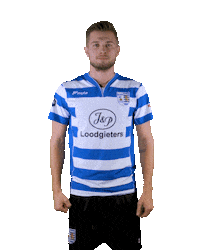 blauwwitkorfbal mike akc blauw-wit Sticker