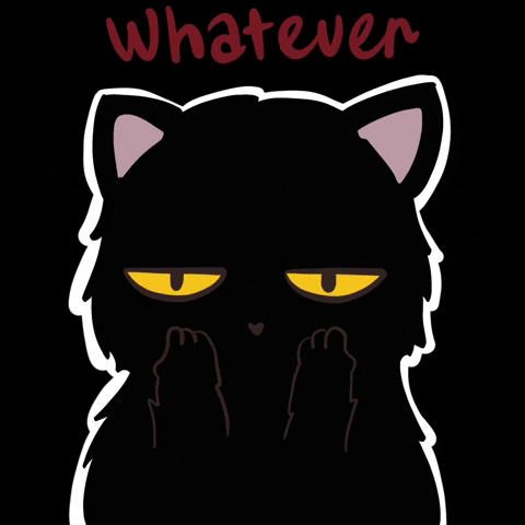 RomaCatComics cat yeah whatever ugh GIF