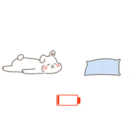 Chengcheng1209 energy charge 累 休息 GIF