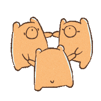 Happy Brown Bear Sticker