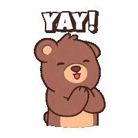 Happy Lets Go Sticker by BEARISH
