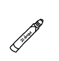 21Drops black and white product smallbusiness minimalism Sticker