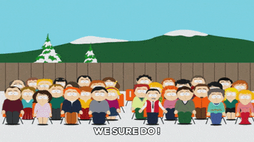crowd agreeing GIF by South Park 