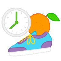 Wake Up Orange Sticker by humnutrition