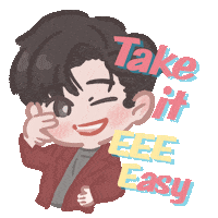Take It Easy Edan Sticker