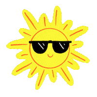 lele_saa cool sun yellow sunglasses Sticker