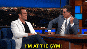 Stephen Colbert Gym GIF by The Late Show With Stephen Colbert