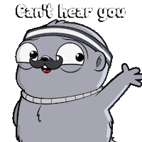 Cant Hear You Excuse Me Sticker by Fugz Official