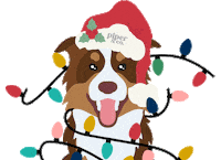 Dog Christmas Sticker by piper & co.