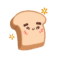 kristinamademe happy food cooking bread Sticker