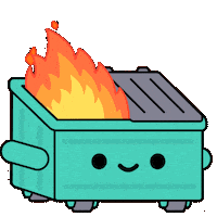 Trash Garbage Sticker by 100% Soft