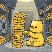 Gold Living Large GIF by Kanpai Pandas