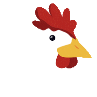 Sparkle Chicken Sticker by petall