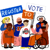 Voting Ohio State Sticker by #GoVote