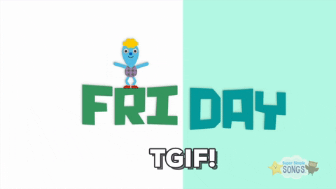 celebrate it's friday GIF by Super Simple