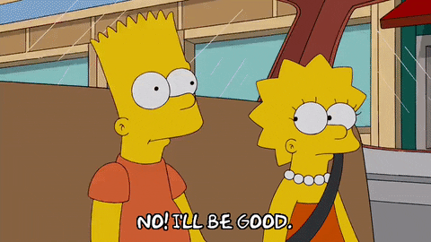 bart simpson car GIF