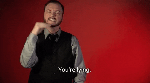 lying sign language GIF by Sign with Robert