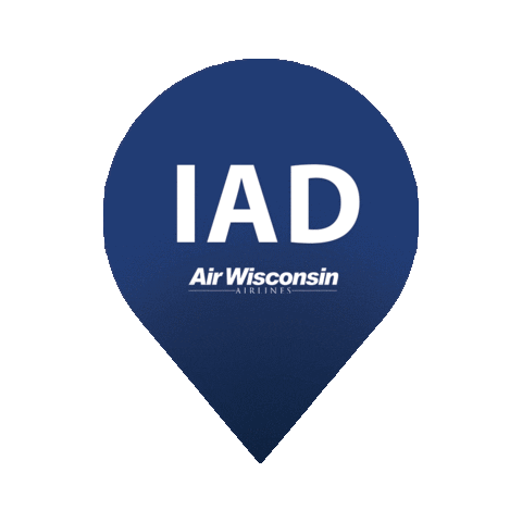 Pilot Iad Sticker by Air Wisconsin
