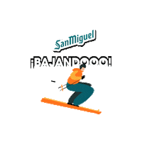 Esqui Sticker by Cervezas-San-Miguel