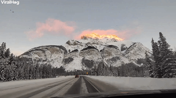 Beautiful Drive into Banff