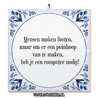 Computer Nl Sticker by Tegelspreuken.nl