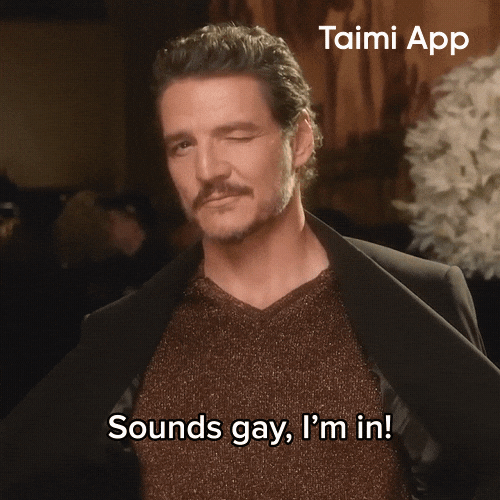 Pedro Pascal Gay GIF by Taimi