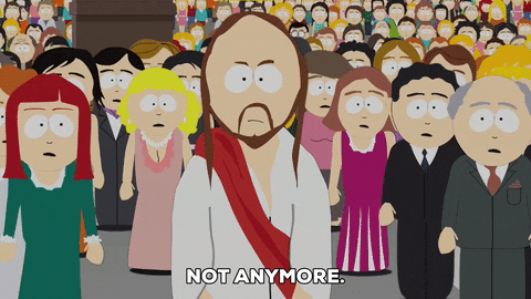 mad jesus GIF by South Park 