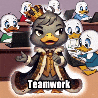 Office Teamwork GIF by sirduckbeth
